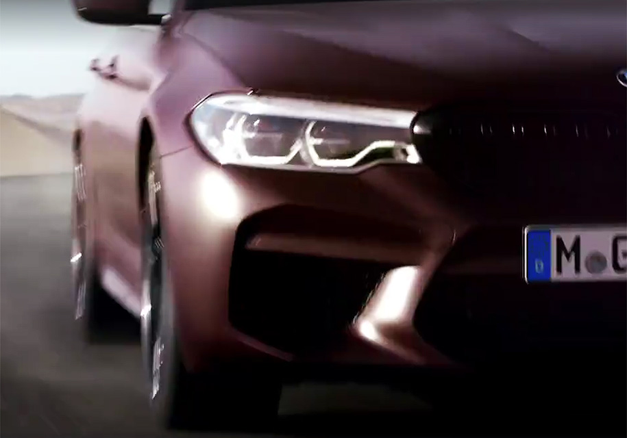 Внешность нового седана BMW M5 показали на видео 