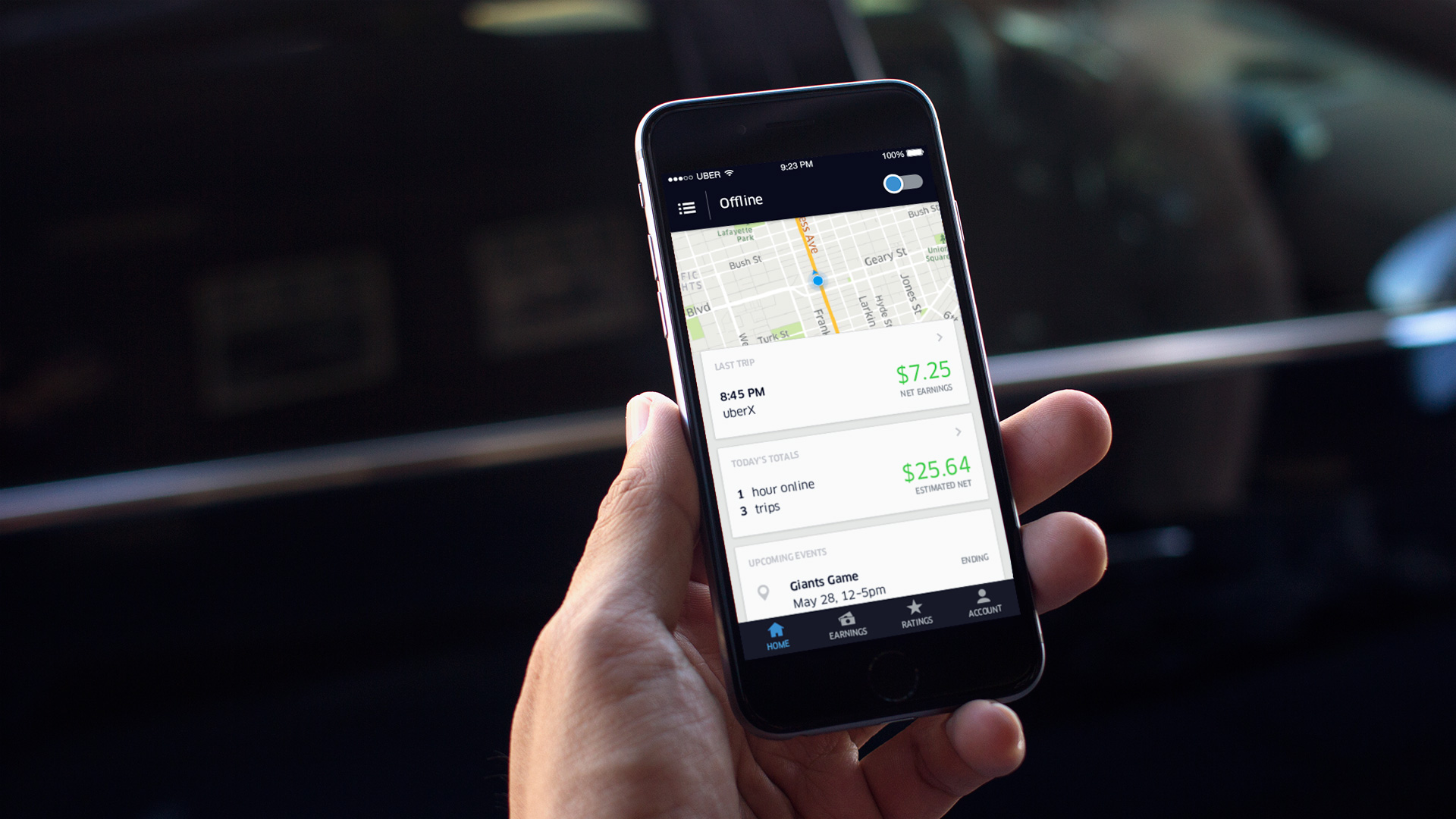 Uber запускает новые функции в приложении для водителей