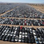 В США сфотографировали с воздуха огромную парковку с тысячами «дизельгейтных» Volkswagen